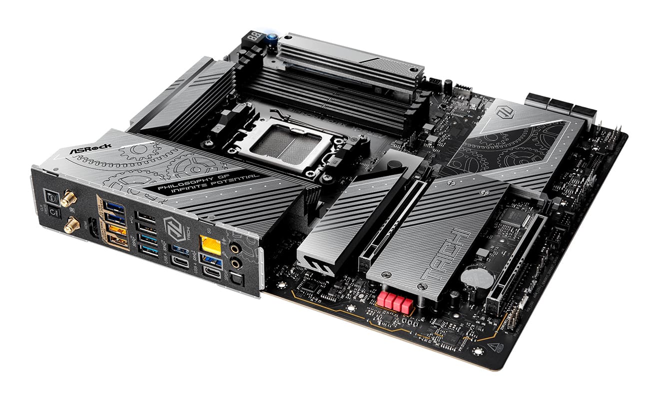 Placa de baza X870E Taichi Lite, AMD X870, AM5, eATX, DDR5, Negru "X870E Taichi Lite" — miniatură