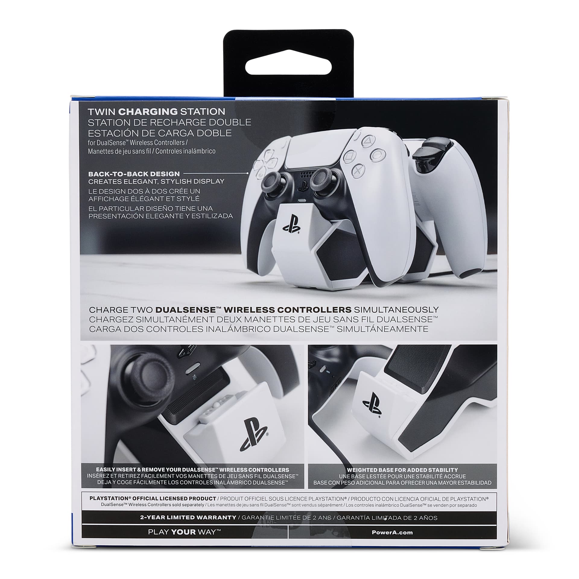 STATIE de incarcare PowerA, dubla, pentru Playstation 5, pt. controller wireless DualSense, "1522855-02" — miniatură