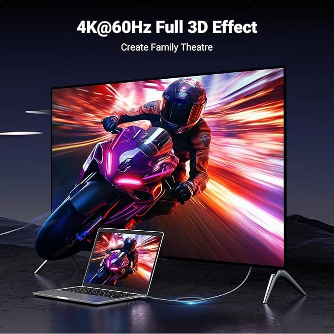 CABLU video Ugreen, "DP119" DP (T) la HDMI (T) 4K la 60Hz, lungime 3m, negru "25491" - 6941876224913 — miniatură