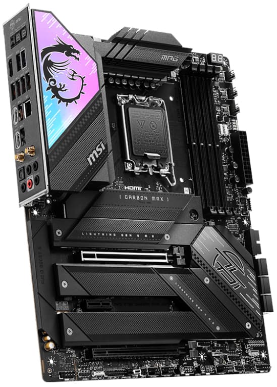 Placa de baza MB MSI Intel 1700 MPG Z790 CARBON MAX WIFI II "7D89-015R" — miniatură