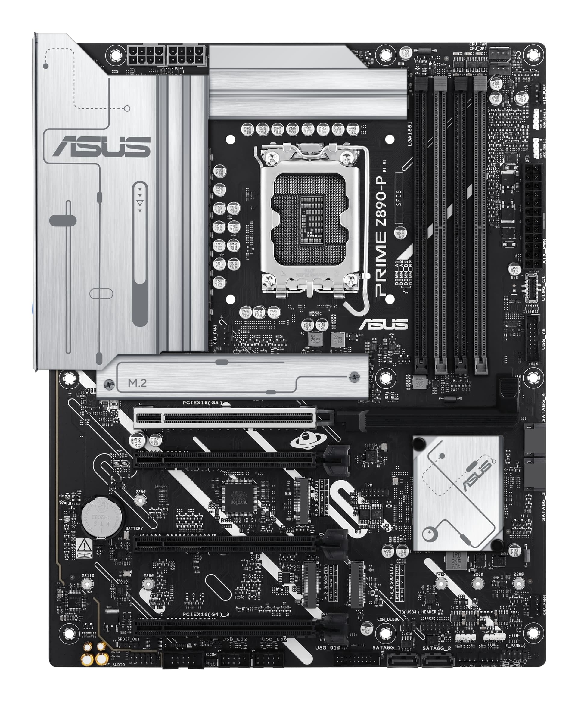 Placa de baza PRIME Z890-P Intel Z890, Socket 1851, ATX "90MB1I50-M0EAY0" — miniatură