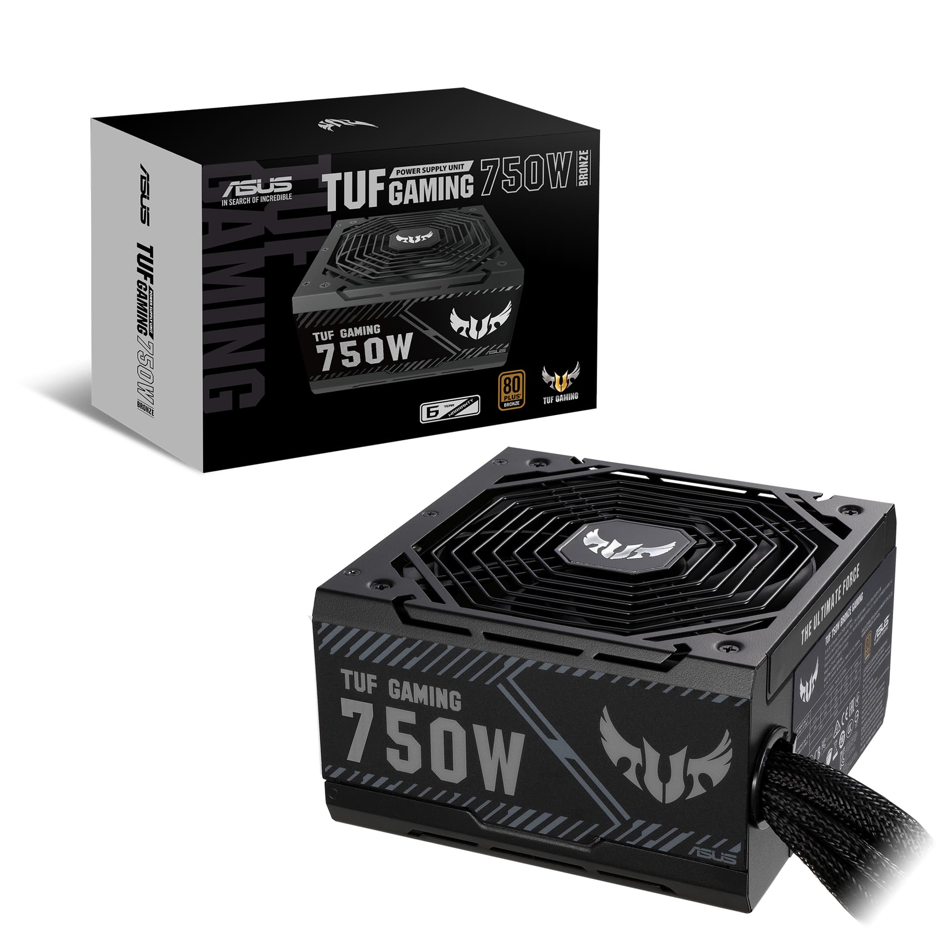 Sursa TUF-GAMING-750B power supply unit 750 W 20+4 pin ATX ATX Black "90YE00D0-B0NA00" — miniatură