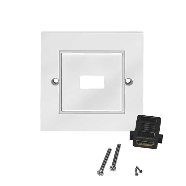 PRIZA de perete LOGILINK, HDMI x 1, cupla (M/M), alb, "AH0017" — miniatură