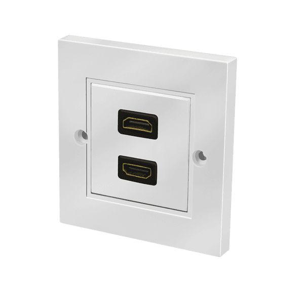 PRIZA de perete LOGILINK, HDMI x 2, cupla (M/M), alb, "AH0018" — miniatură