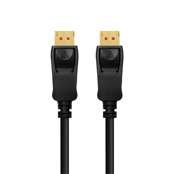 CABLU video LOGILINK, DisplayPort (T) la DisplayPort (T) 1.4, 10m, amplificare, conectori auriti, rezolutie maxima 8K (7680 x 4320) la 60 Hz, plastic, triplu ecranaj, negru, "CDV0100" — miniatură