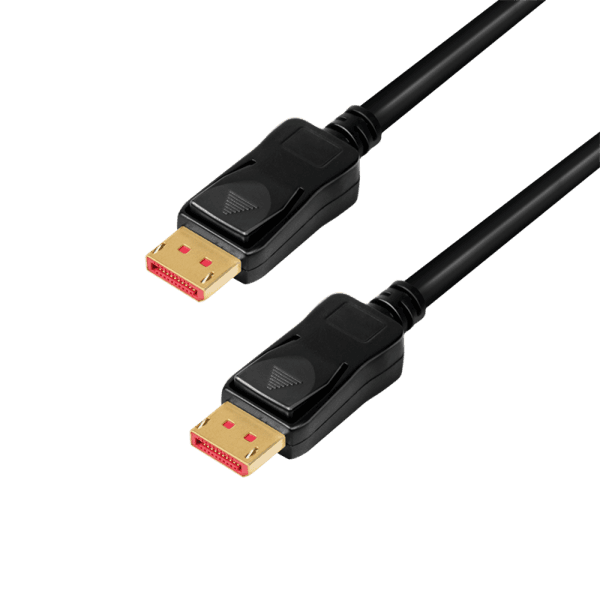CABLU video LOGILINK, DisplayPort (T) la DisplayPort (T) 1.4, 10m, amplificare, conectori auriti, rezolutie maxima 8K (7680 x 4320) la 60 Hz, plastic, triplu ecranaj, negru, "CDV0100" — miniatură