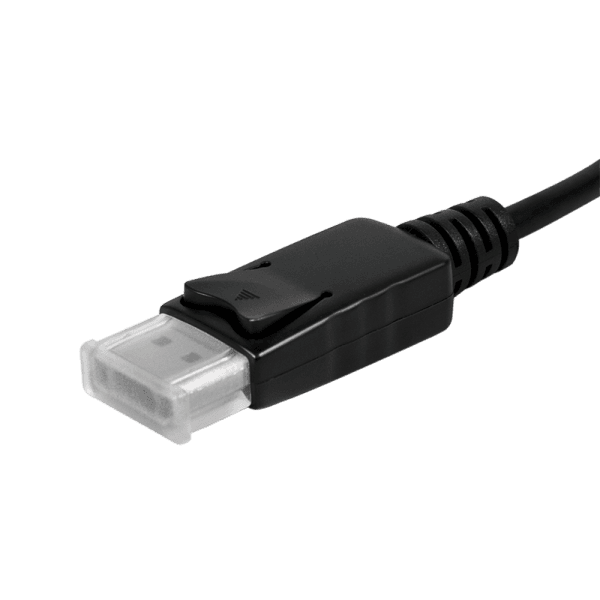 CABLU video LOGILINK, adaptor DisplayPort (T) 1.2 la HDMI (M) 1.4 + DVI-I DL (M) 1.0 + VGA (M), 0.15m, rezolutie maxima 4K UHD (3840 x 2160) la 30 Hz, conectori auriti, plastic, ecranaj, negru, "CV0109" — miniatură