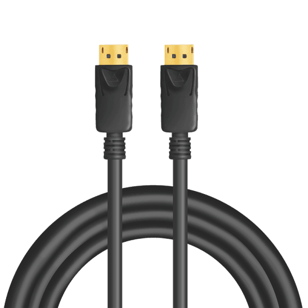 CABLU video LOGILINK, DisplayPort (T) la DisplayPort (T) 1.4, 5m, conectori auriti, rezolutie maxima 8K (7680 x 4320) la 60 Hz, plastic, triplu ecranaj, negru, "CV0139" — miniatură