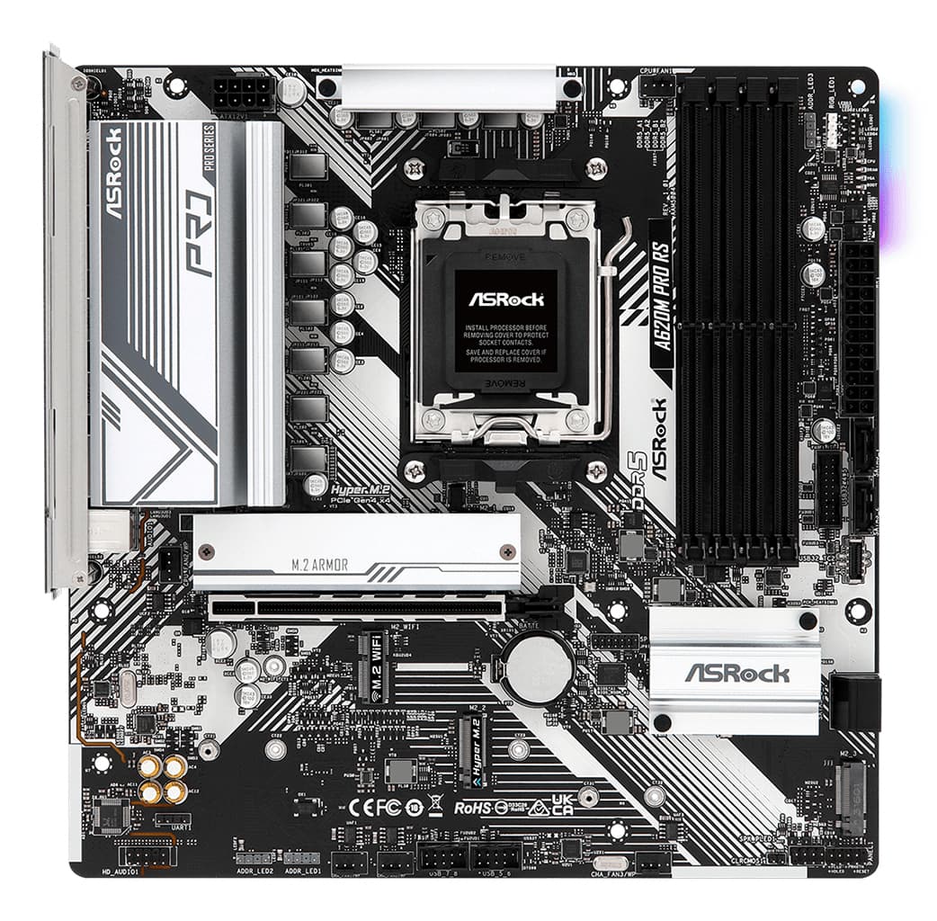 Placa de baza A620M Pro RS, AMD A620, Socket AM5, mATX "A620M PRO RS"