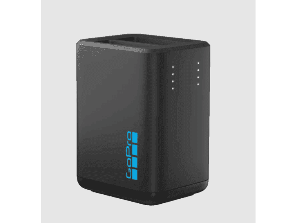 Incarcator dublu GoPro H13B+ 2 acumulatori Enduro1900mAh, port USB, indicator LED "AEDBD-201-EU" — miniatură