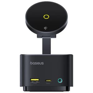 DOCKING Station Baseus MagPro Series II 7-in-1,conectare PC USB-Type-C,USB 3.2 x 1, incarcare wireless 15W, card reader MicroSD/SD,USB-Cx1 PD 100W 5V/9V/4.5V/20V 5A(Max.),HDMIx1/4K/60Hz,negru "B00072900121-00" - 6932172672669 — miniatură