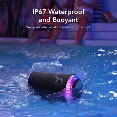 Boxa portabila Anker "Soundcore Glow" 30W, Bluetooth 5.3, IP67, iluminare, negru, "A3166G11" - 194644155209 — miniatură