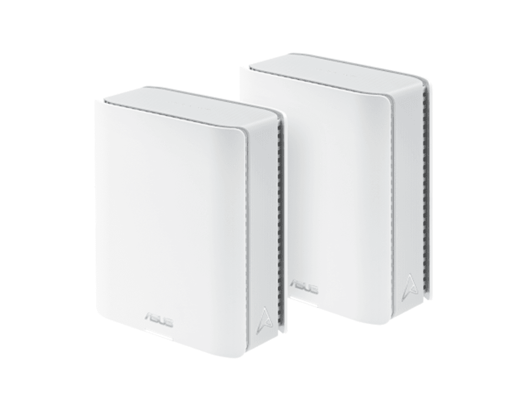 Router Mesh Asus Zen WiFi BT8 Tri-band WiFi 76 GHz WiFi, 14 Gbps,Dual 2.5G Ports, MLO, 4K-QAM "BT8(W-2-PK)/BULK"