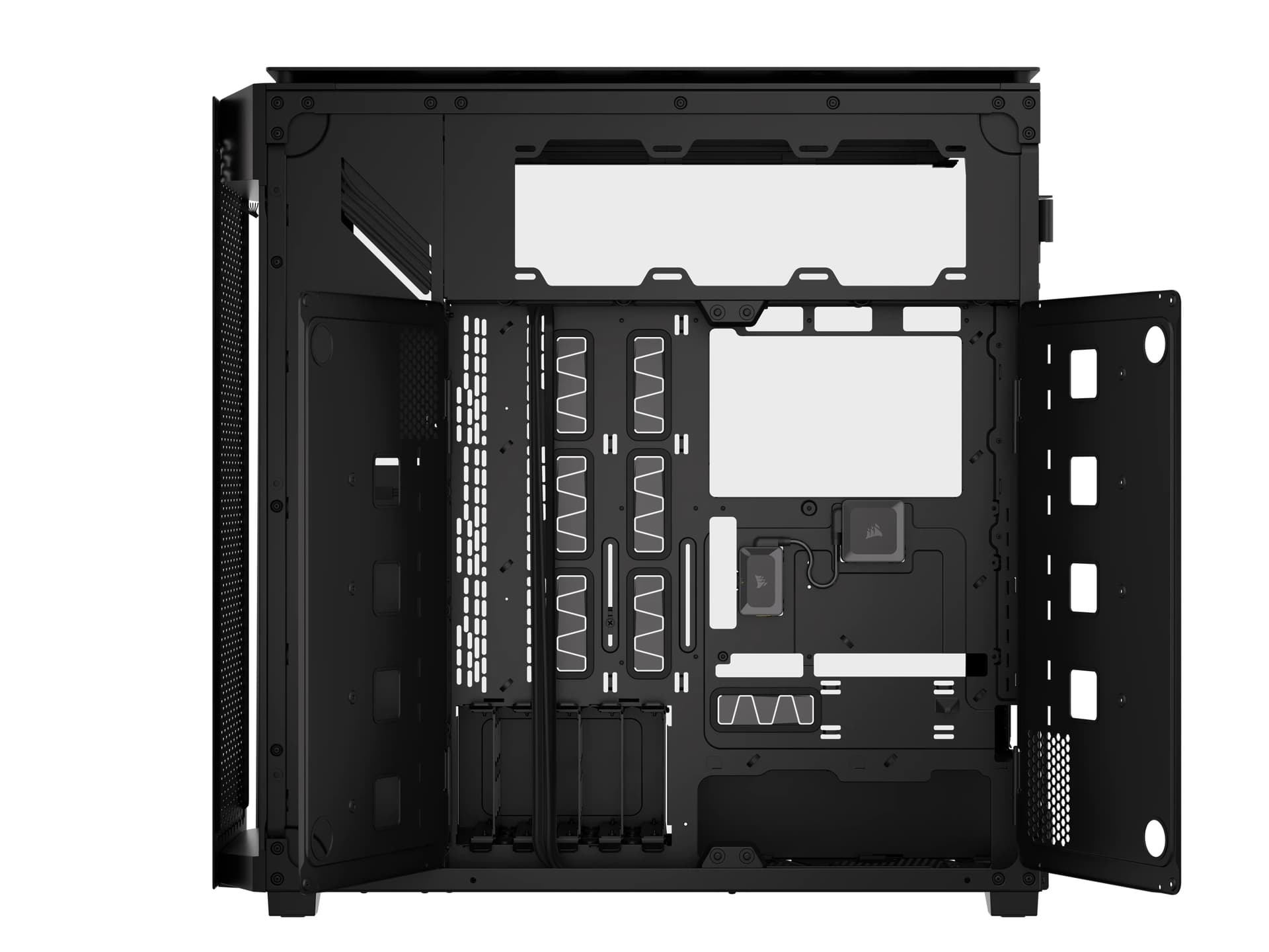 Carcasa Case Corsair iCUE 9000D RGB Airflow Tower TG black "CC-9011273-WW" — miniatură