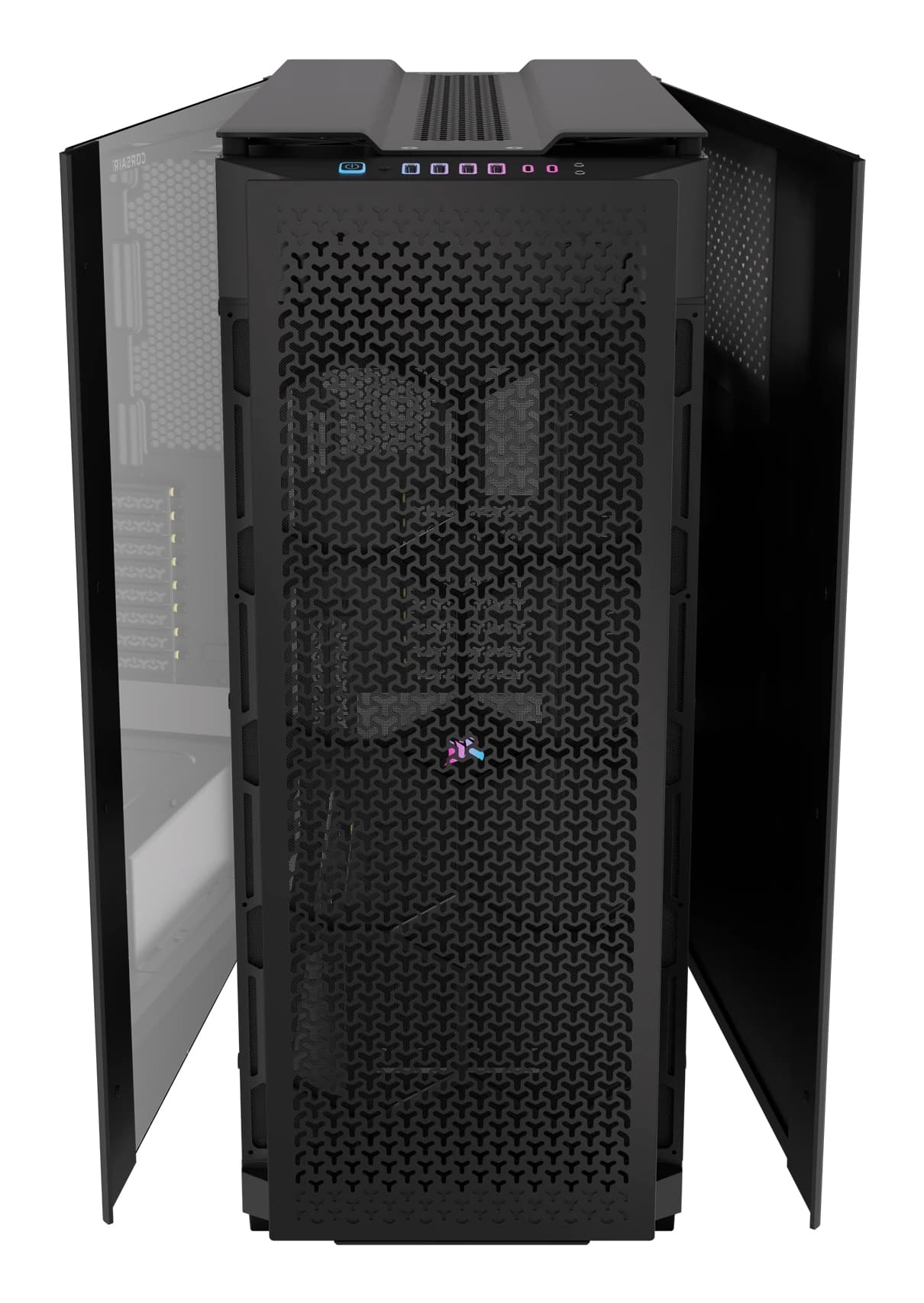 Carcasa Case Corsair iCUE 9000D RGB Airflow Tower TG black "CC-9011273-WW" — miniatură