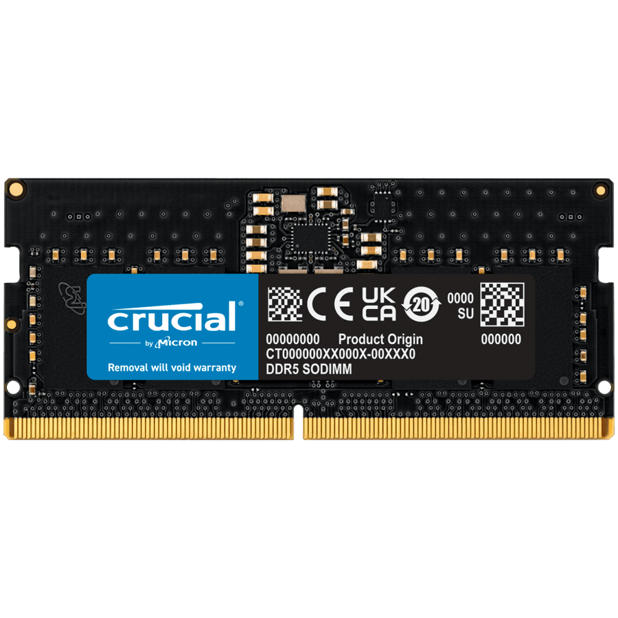 Crucial 8GB DDR5-5600 SODIMM CL46 (16Gbit) "CT8G56C46S5"