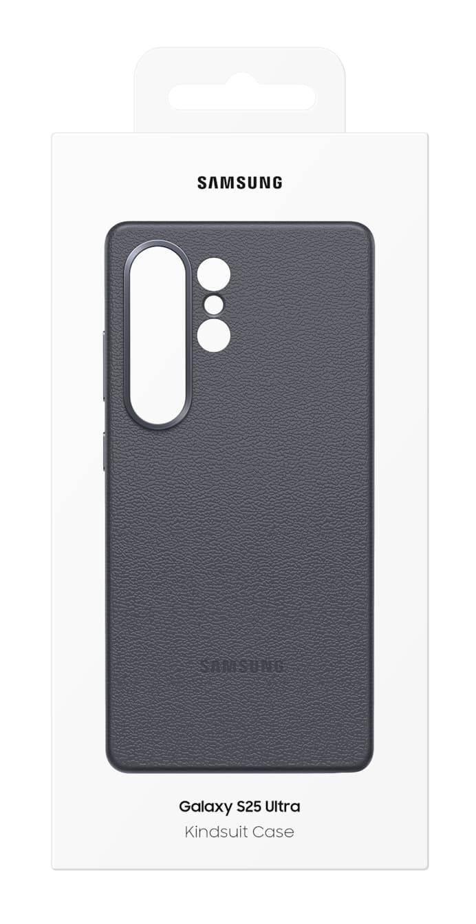 Capac protectie spate Kindsuit (Leather) Case Galaxy S25 Ultra (S938) Negru "EF-VS938PBEGWW" — miniatură