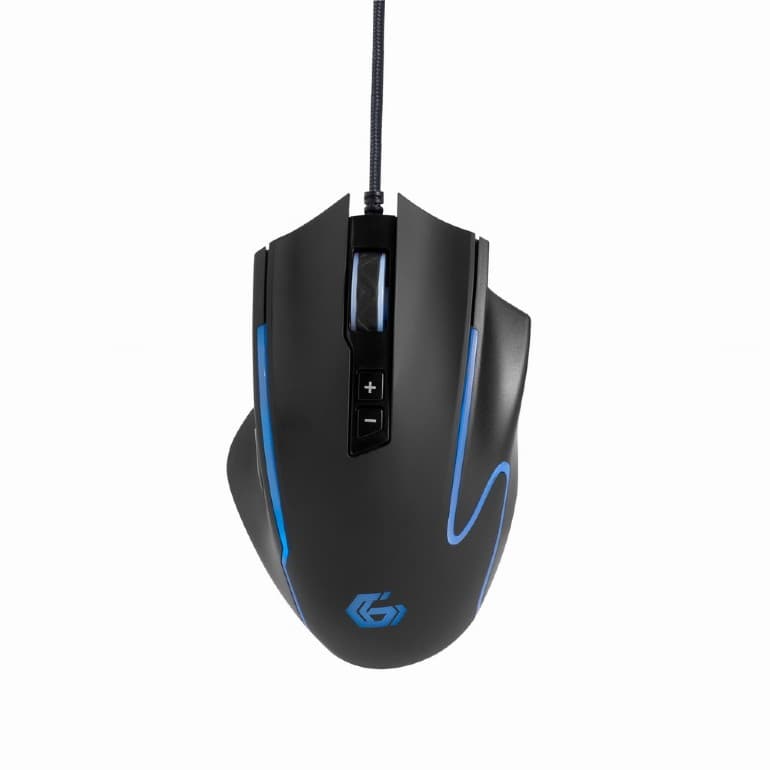 MOUSE GEMBIRD, gaming, cu fir, USB, optic, 4800 dpi, butoane/scroll 8/1, iluminare, cablu 1.8m, negru, "MUSG-RAGNAR-RX300"