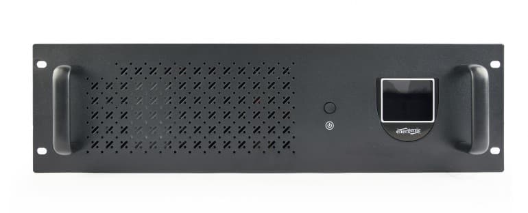 UPS GEMBIRD Line Interactive cu Sinusoida Simulata, rackabil, 2000VA/ 1200W, AVR, 3 x socket IEC + 2 x Schuko, display LCD, 2 x baterie 12V/9Ah, con. USB, 3.4U, "UPS-RACK-2000" — miniatură