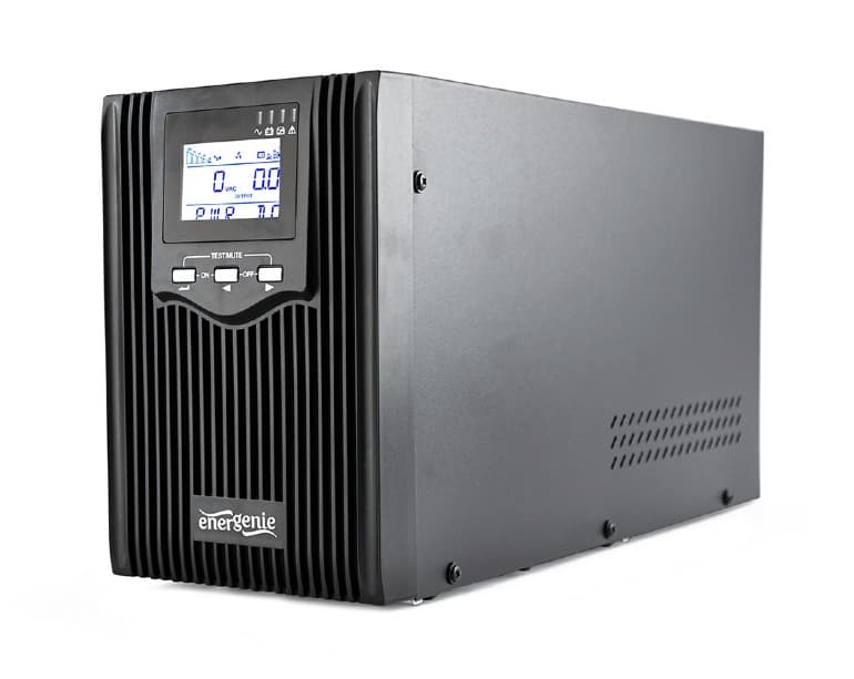 UPS GEMBIRD Line Interactive cu Sinusoida Pura, tower, 2000VA/ 1600W, AVR, 3 x socket IEC + 2 x Schuko, display LCD, 3 x baterie 12V/9Ah, con. USB/RJ45, "EG-UPS-PS2000-02"