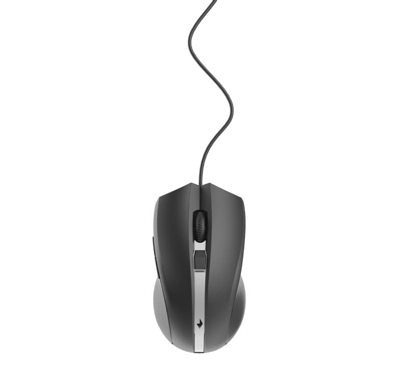 MOUSE GEMBIRD, PC sau NB, cu fir, USB, laser, 2400 dpi, butoane/scroll 6/1, cablu 1.8m, negru-argintiu, "MUS-GU-02"