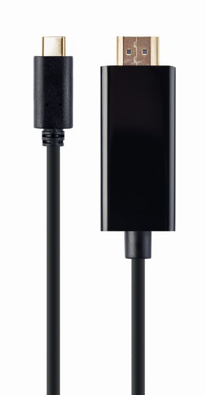 CABLU video GEMBIRD, adaptor USB-C Type-C (T) la HDMI (T), 2m, rezolutie maxima 4K (3840 x 2160) la 30Hz, negru, "A-CM-HDMIM-01"