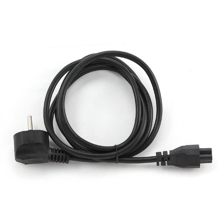 CABLU alimentare GEMBIRD notebook 0.5m, intrare Shucko, iesire C5, 16A, certificare VDE, black, "PC-186-ML12-0.5M" — miniatură