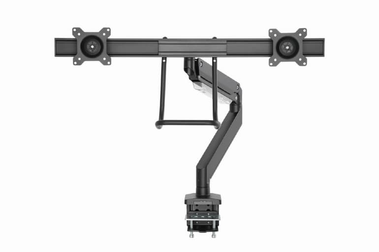 SUPORT de birou Gembird, pt 2 TV/monitor plat, diag. max 32 inch, rotatie, inclinare, pivotare, orizontal, vertical, max 2x8 kg, "MA-DA2-04"
