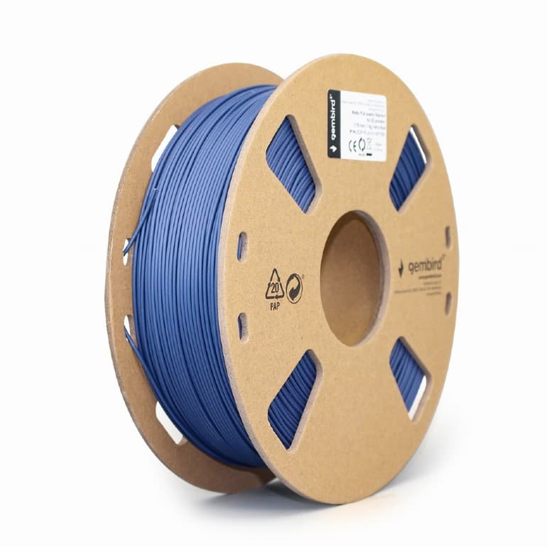 FILAMENT GEMBIRD pt. imprimanta 3d, PLA, 1.75mm diamentru, 1Kg / bobina, aprox. 340m, topire 190-220 grC, navy blue, "3DP-PLA-01-MTNB"