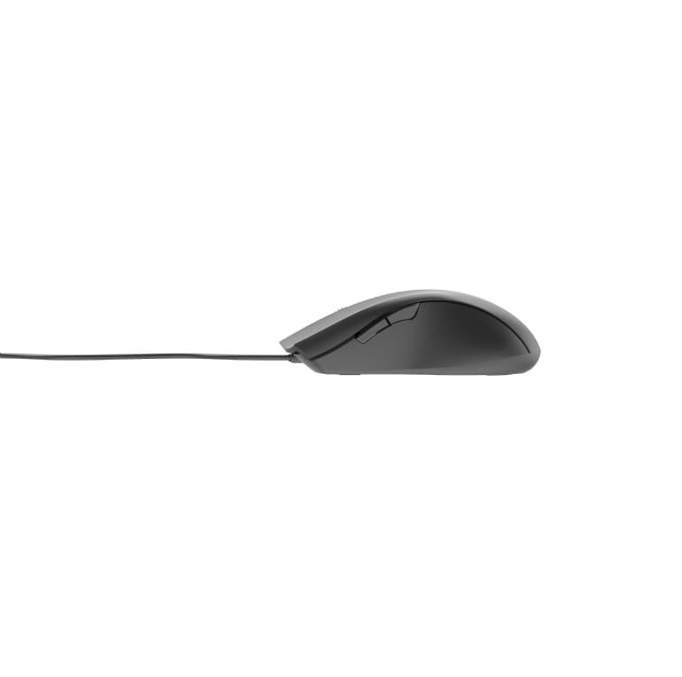 MOUSE GEMBIRD, PC sau NB, cu fir, USB, laser, 2400 dpi, butoane/scroll 6/1, cablu 1.8m, negru-argintiu, "MUS-GU-02" — miniatură