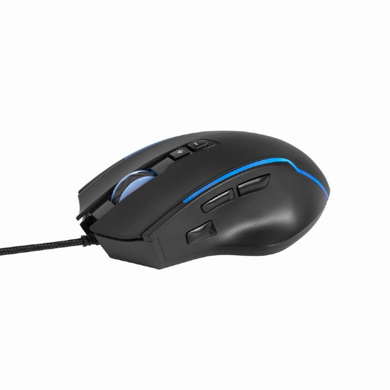 MOUSE GEMBIRD, gaming, cu fir, USB, optic, 4800 dpi, butoane/scroll 8/1, iluminare, cablu 1.8m, negru, "MUSG-RAGNAR-RX300" — miniatură