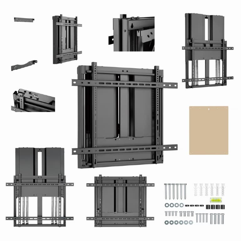 SUPORT de perete GEMBIRD, pt 1 TV/monitor, diag. max 70" - 90", fix, max 90 kg, "WM-90F-02" — miniatură