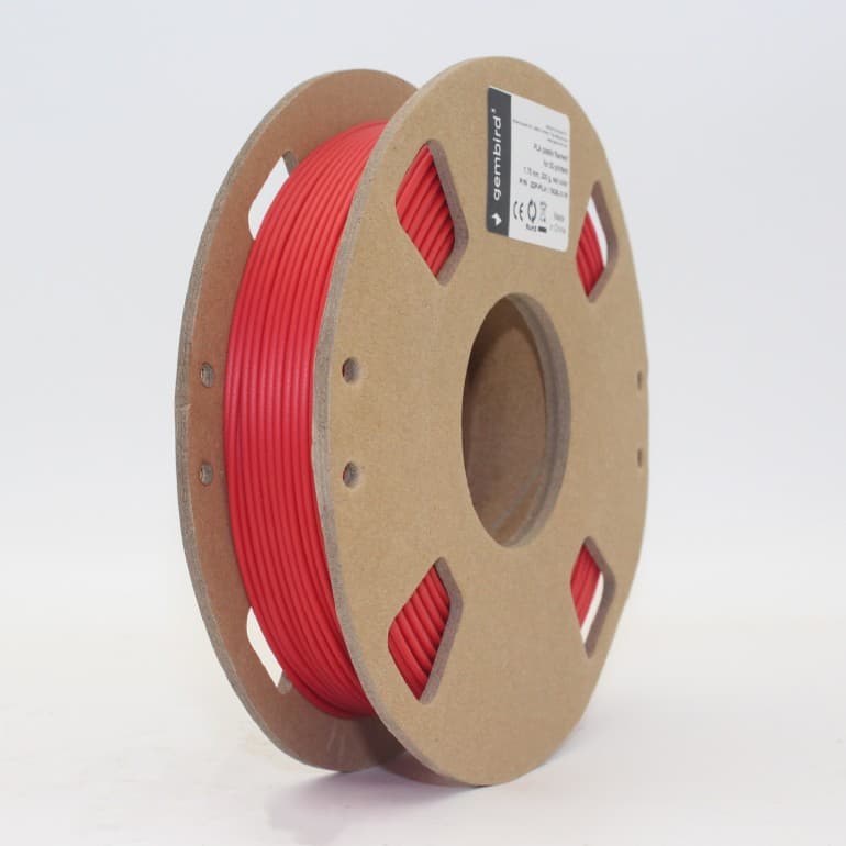 FILAMENT GEMBIRD pt. imprimanta 3d, PLA, 1.75mm diamentru, 0.2Kg / bobina, topire 190-220 grC, red, "3DP-PLA1.75GE-01-R"