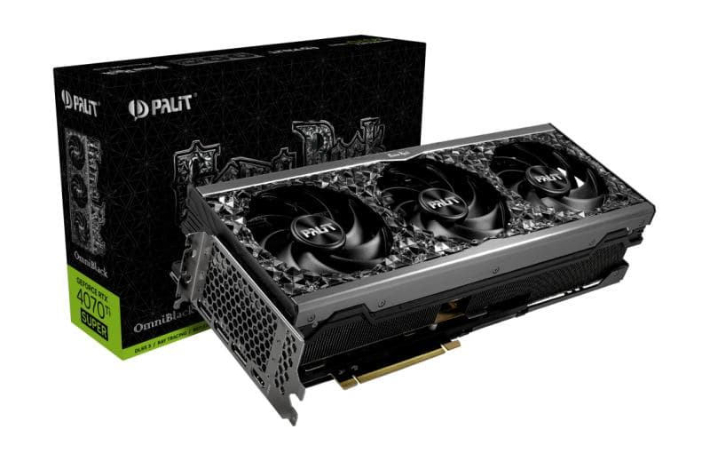 Palit GeForce RTX 4070TI SUPER GAMEROCK "NED47TS019T2-1020Q" — miniatură
