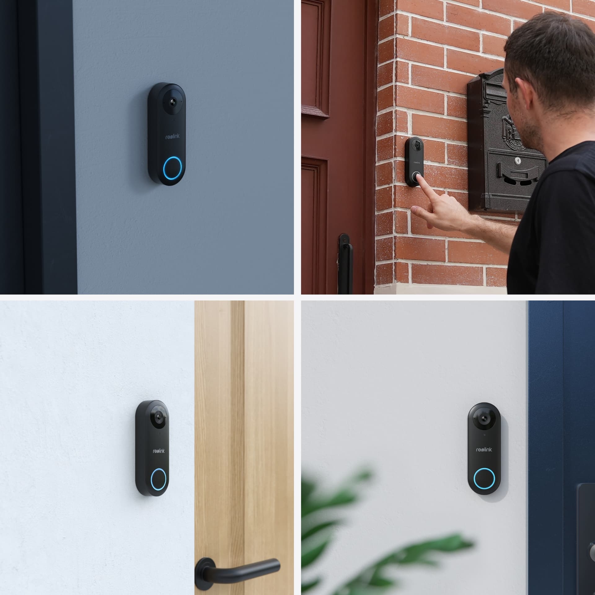 Sonerie video wireless Reolink Video Doorbell PoE, 2K, slot card, night vision, vizualizare de pe telefon, detectie miscare "REOLINK VIDEO DOORBELL POE" — miniatură
