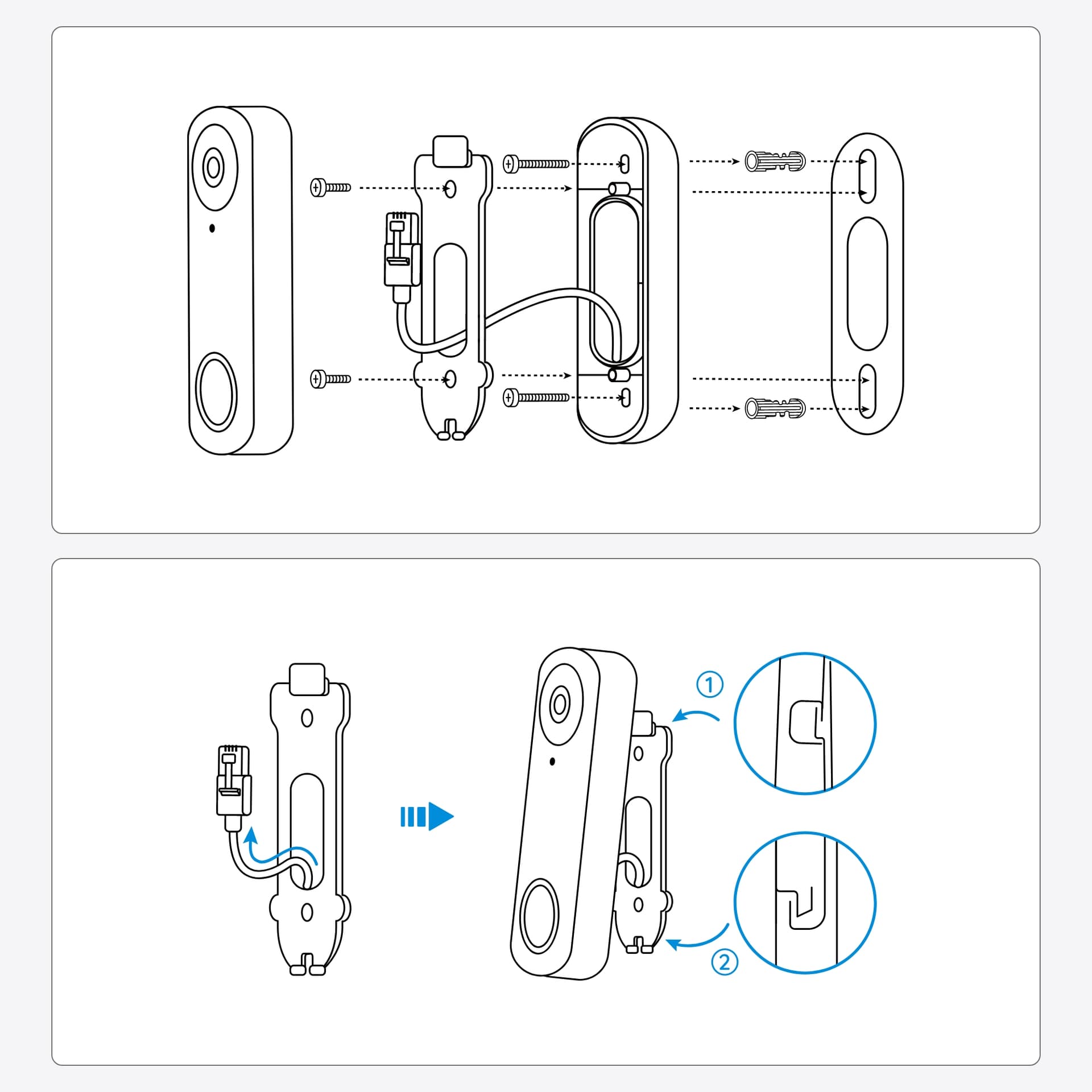 Sonerie video wireless Reolink Video Doorbell PoE, 2K, slot card, night vision, vizualizare de pe telefon, detectie miscare "REOLINK VIDEO DOORBELL POE" — miniatură