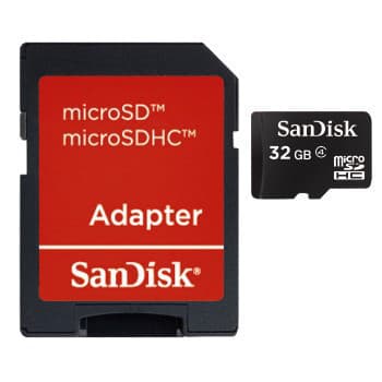 Card memorie micro SDHC, 32 GB, clasa 4 + Adaptor "SDSDQB-032G-B35"