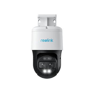 Camera de supraveghere IP 4K, 2.8 + 8 mm, lumina alba / IR 15 m TRACKMIX POE PTZ White "Trackmix POE"