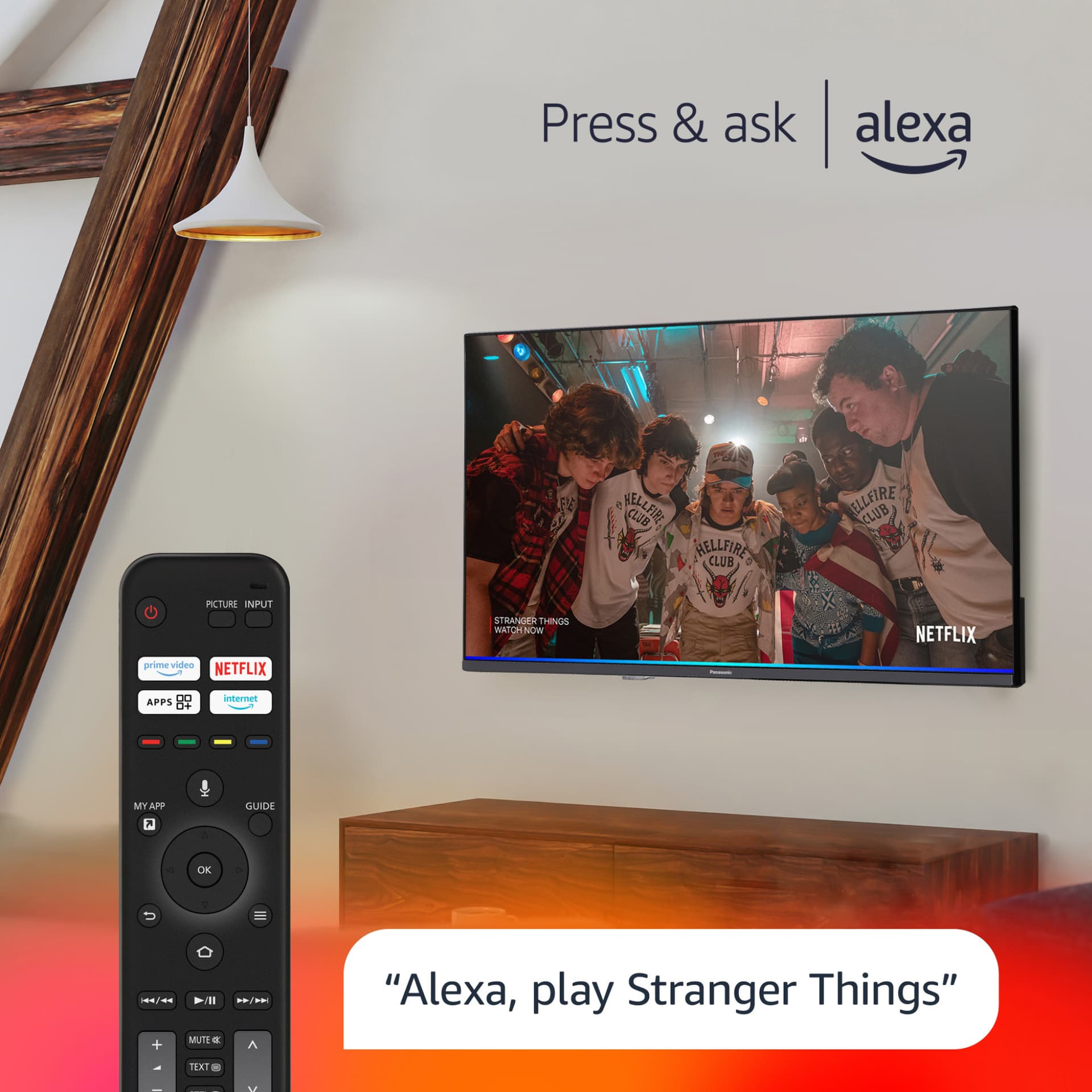 Televizor Panasonic, TV-40S55AEZ, Smart, Fire TV, 102 cm, LED, Full HD "TV-40S55AEZ" — miniatură