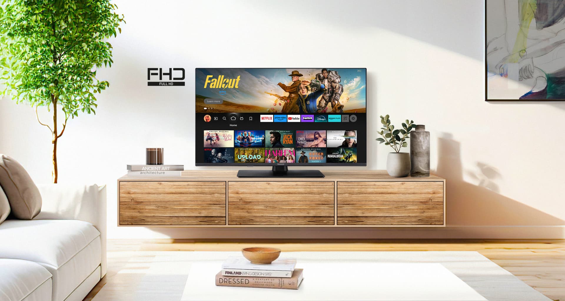 Televizor Panasonic, TV-40S55AEZ, Smart, Fire TV, 102 cm, LED, Full HD "TV-40S55AEZ" — miniatură