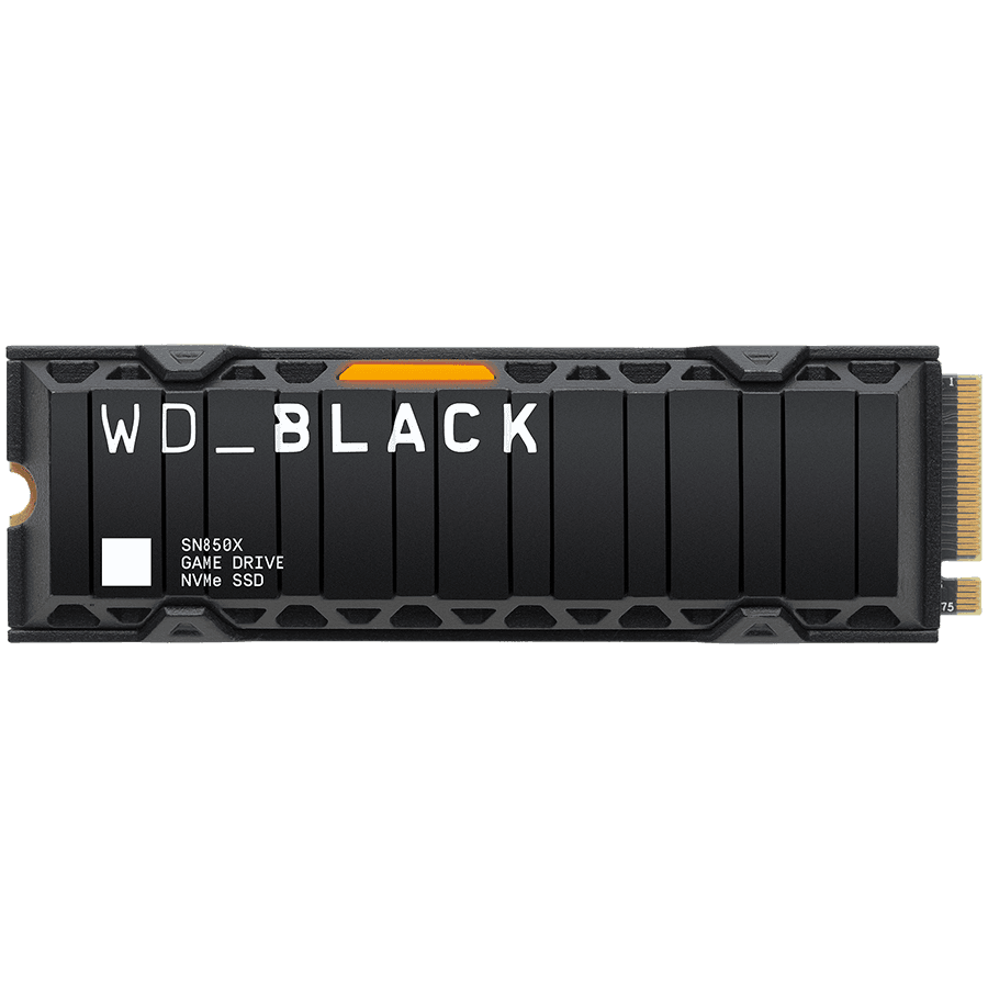 SSD WD Black SN850X HeatSink 1TB M.2 2280 PCIe Gen4 x4 NVMe, Read/Write: 7300/6300 MBps, IOPS 800K/1100K, TBW: 600 "WDS100T2XHE-00BCA0"