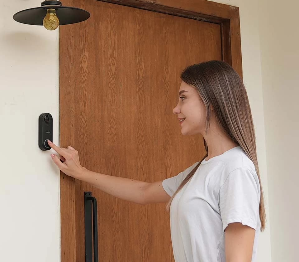 VIDEO INTERFON Reolink Video Doorbell WiFi Black, White "Wideo Dzwonek WIFI" — miniatură