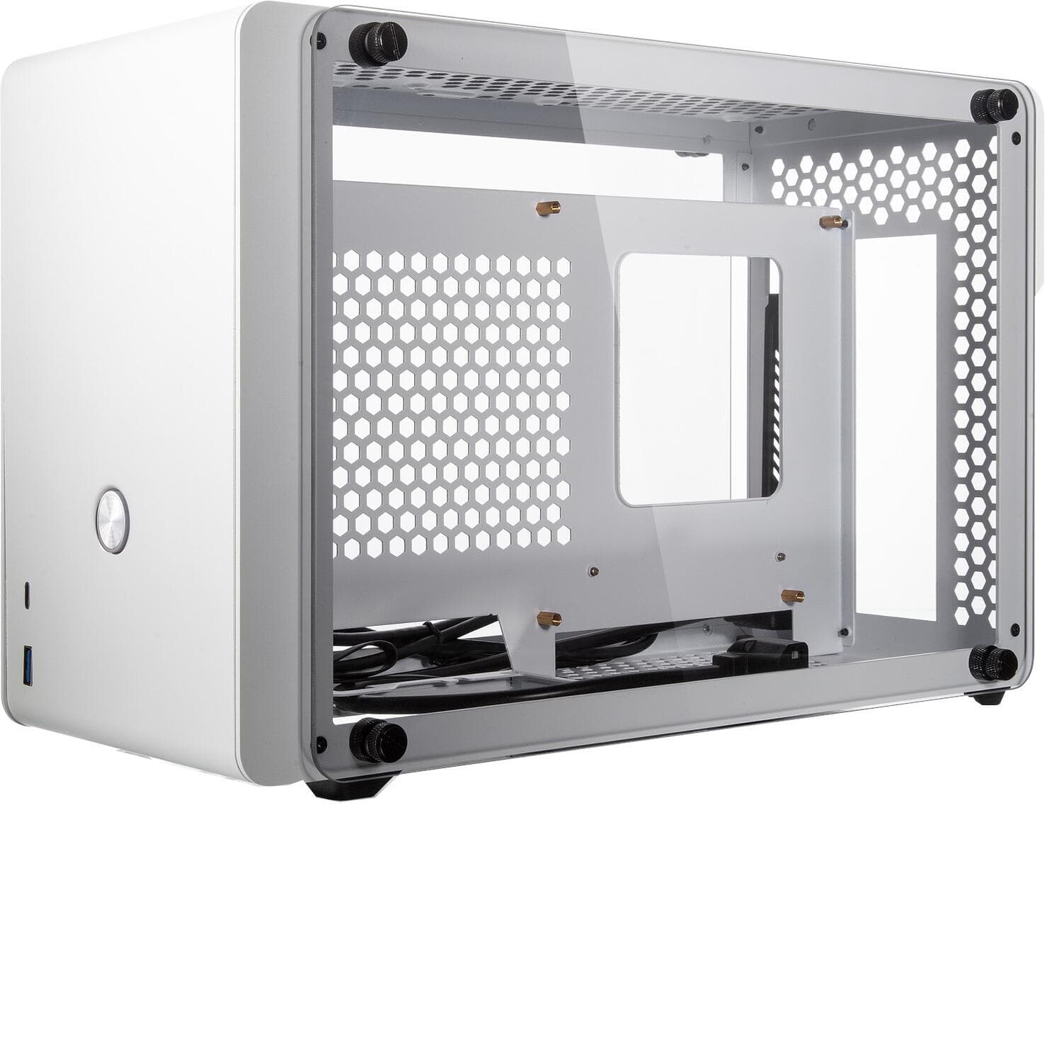 Carcasa Raijintek Ophion Mini-ITX Gehause, Tempered Glass - weiß "0R20B00152" — miniatură