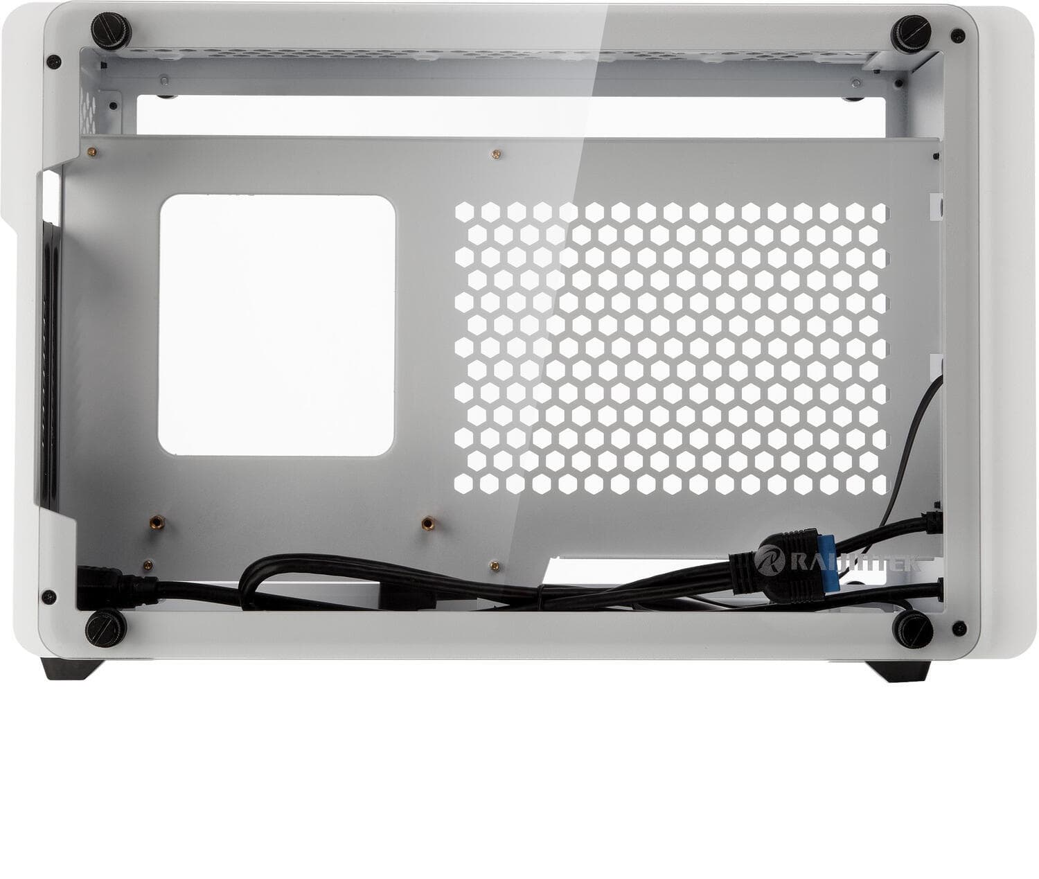 Carcasa Raijintek Ophion Mini-ITX Gehause, Tempered Glass - weiß "0R20B00152" — miniatură