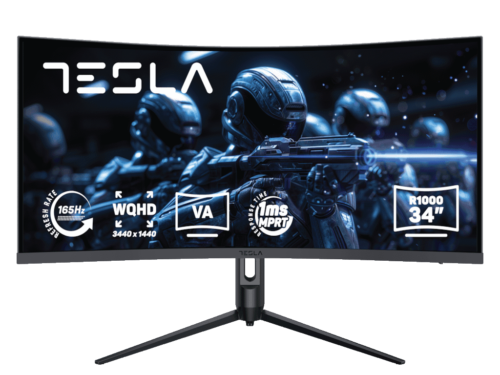 Monitor Tesla LED, 34GH948BW, 34", QHD, blackIPS, HDR, 500 cd/m2, VESA 75x75mm "34GH948BW" — miniatură