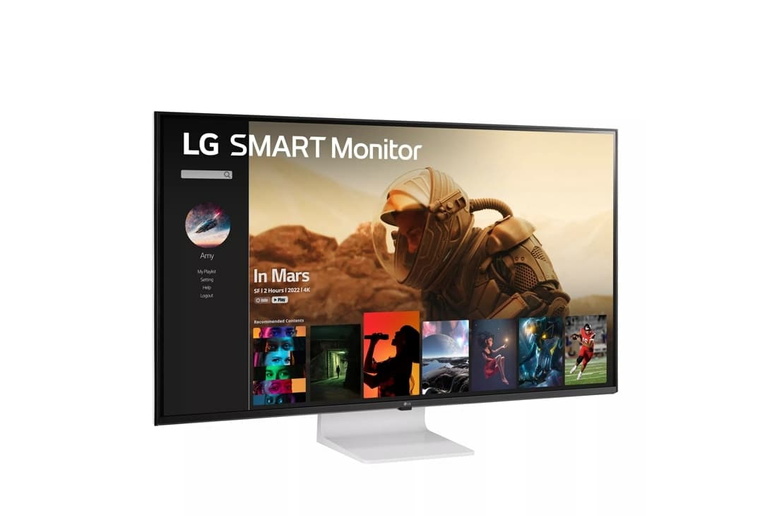 Monitor Consumer LG 43SQ700S-W, 42.5", 3840 x 2160 pixeli, White — miniatură