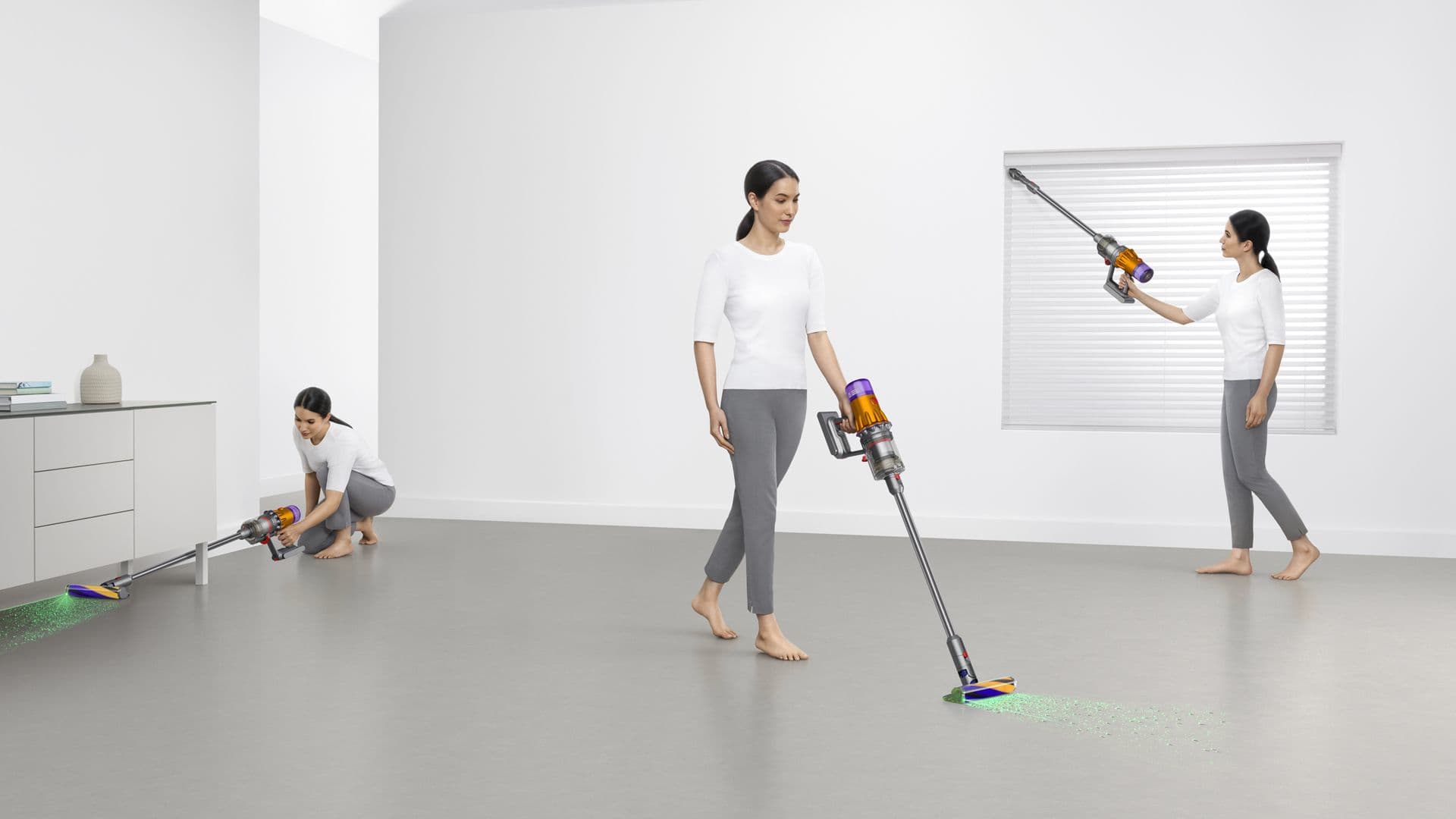 Dyson Aspirator vertical fara fir V12 Detect Slim Absolute 2023, 0.35 L, 545 W (Galben/Nichel) "448884-01" — miniatură