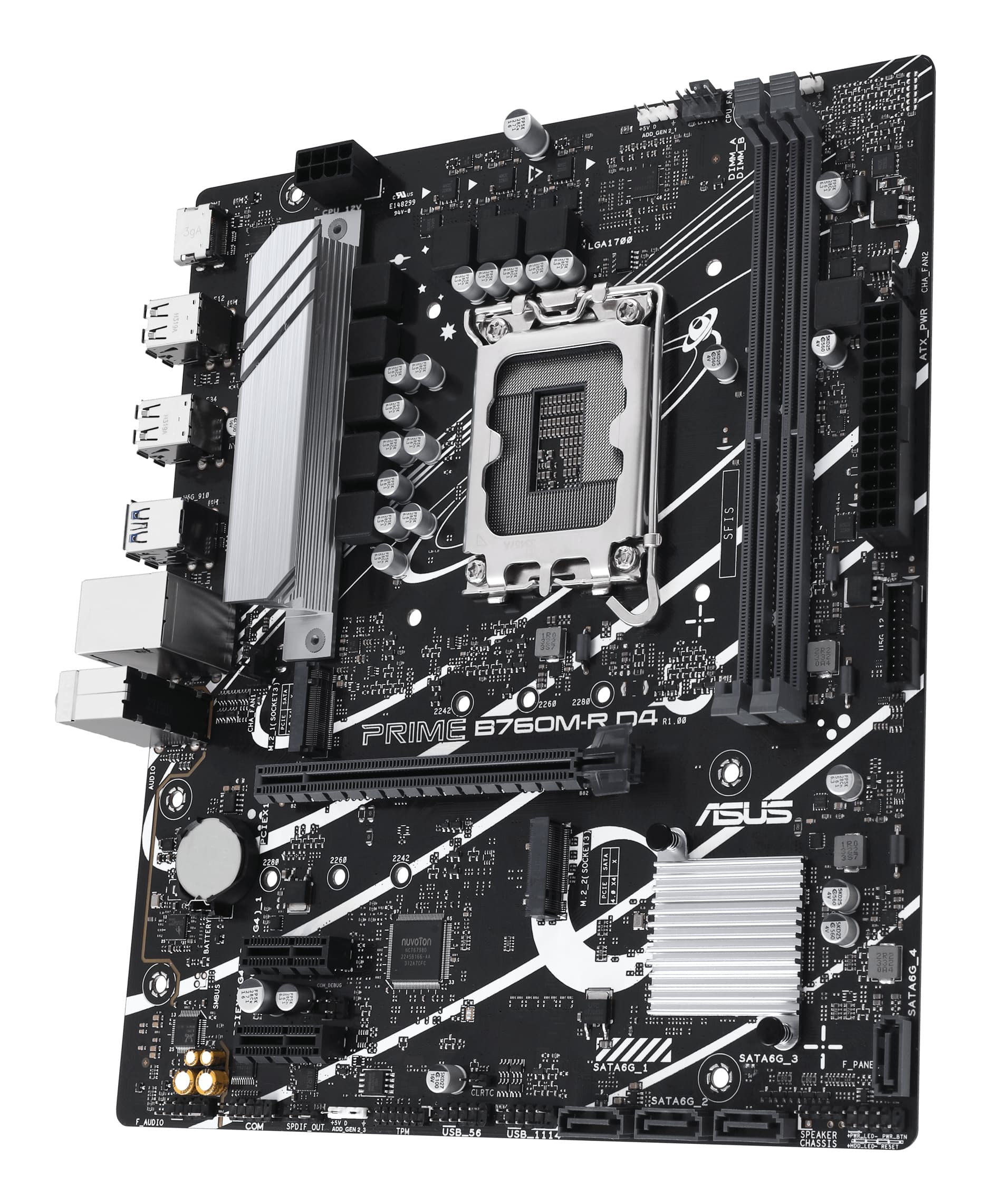 Placa de baza PRIME B760M-R D4, Intel B760, socket 1700, mATX "90MB1HA0-M0EAY0" — miniatură