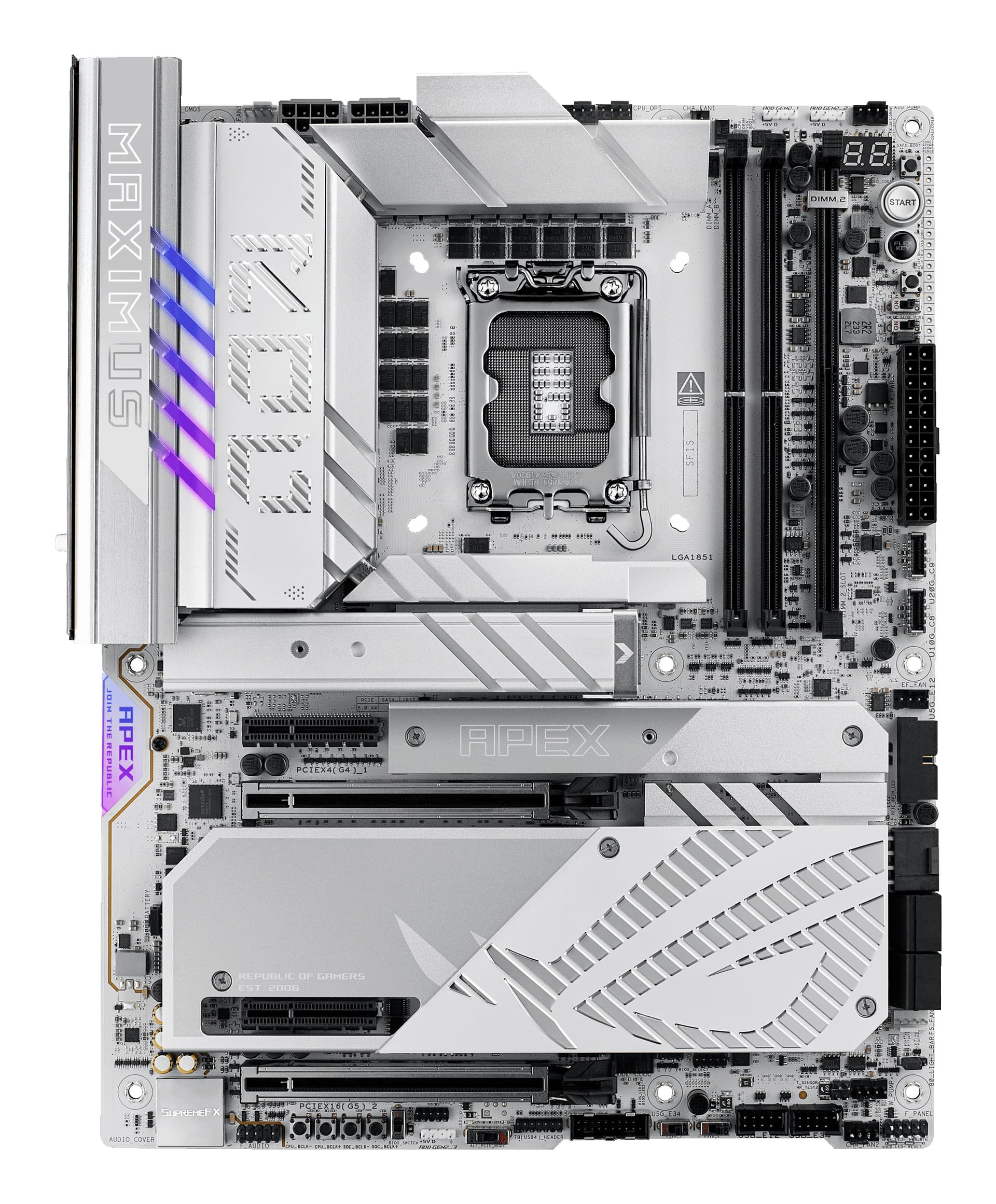 Placa de baza ASUS ROG MAXIMUS Z890 APEX Intel Z890 LGA 1851 (Socket V1) ATX "90MB1IP0-M0EAY0" — miniatură
