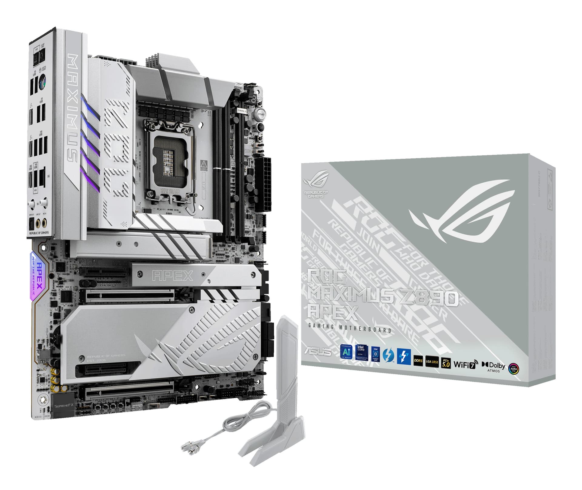 Placa de baza ASUS ROG MAXIMUS Z890 APEX Intel Z890 LGA 1851 (Socket V1) ATX "90MB1IP0-M0EAY0"